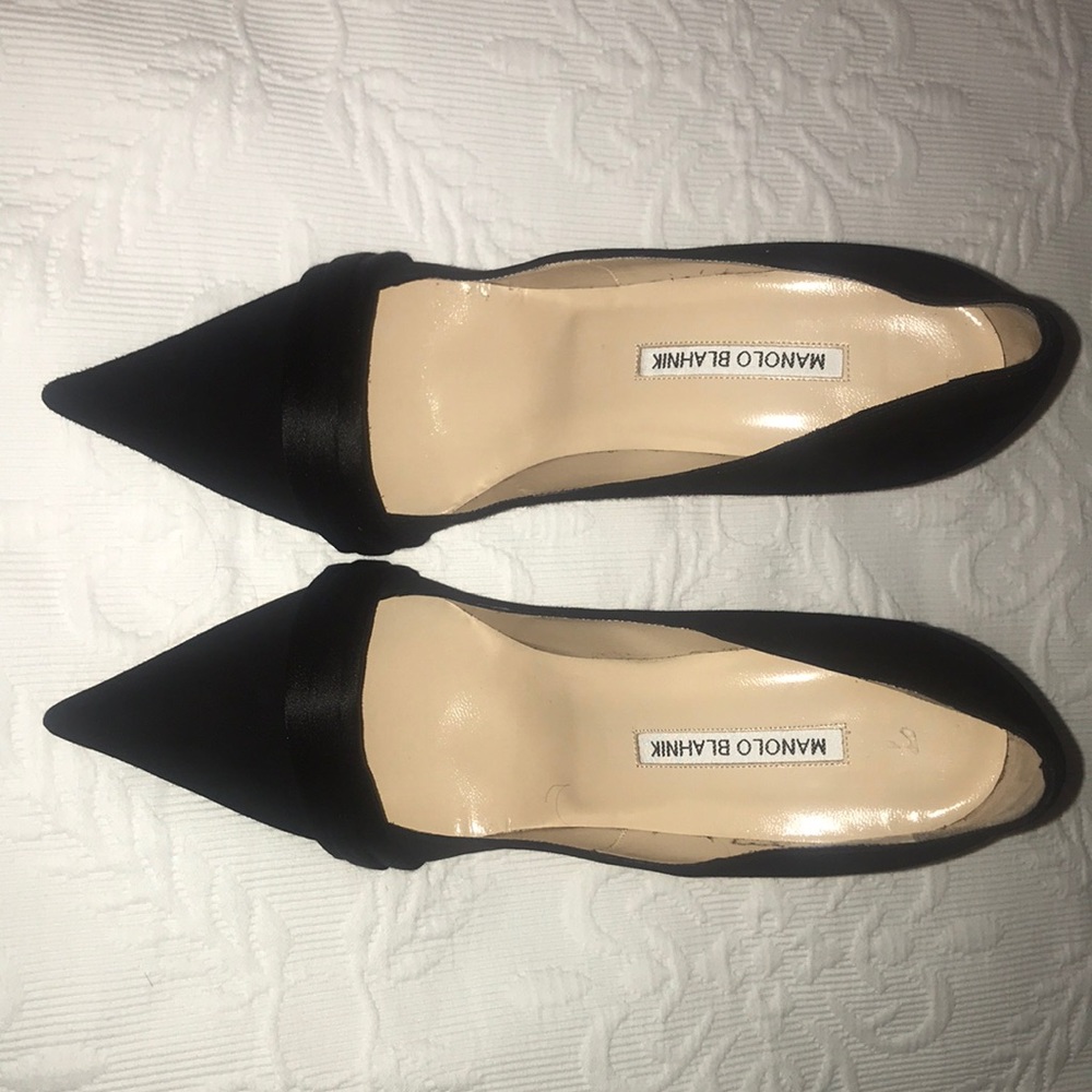 Manolo Blahnik Ravano 115- Black Suede